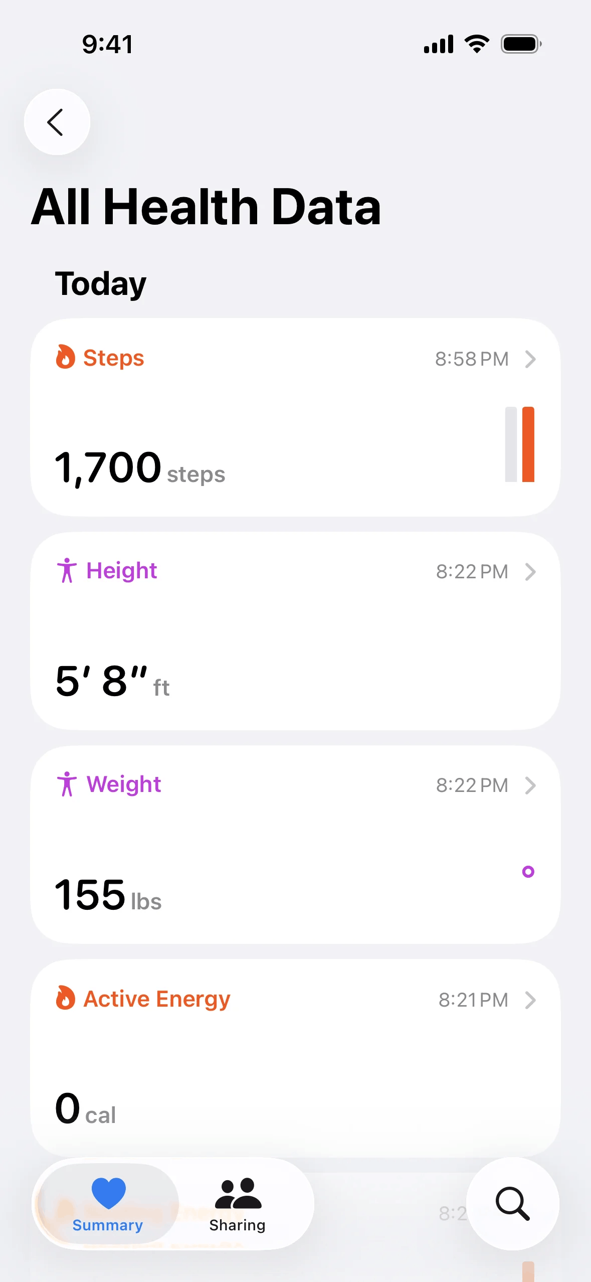 Before: source app screenshot
